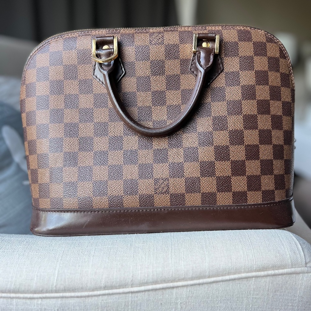 Louis Vuitton Damier Ebene Alma PM Satchel